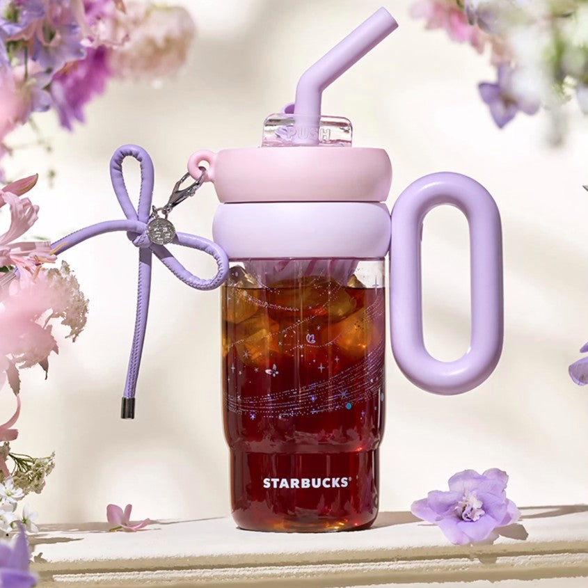 Starbucks China 2025 Garden Dance series purple plastic cup 960ml - read details