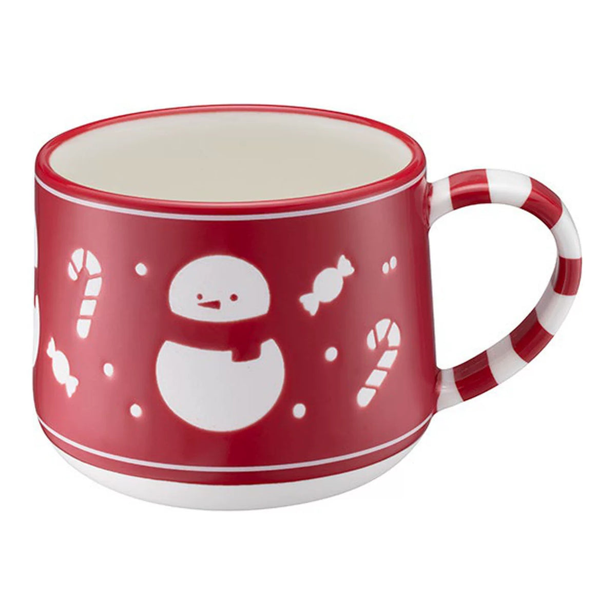 Starbucks Asia 2026 Christmas Series Snowman Candy Cane Handle Mug 473ml 15.99oz