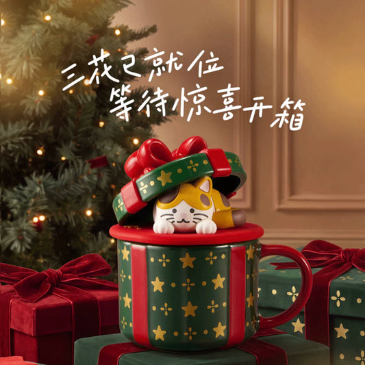 Starbucks China Winter Star Gathering Series 330ml 11.16oz Cute Cat Mug