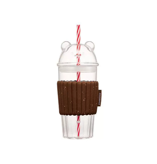 Starbucks Korea 2026 Christmas First Series Glass Tumbler with Glass Straw 500ml 16.91oz