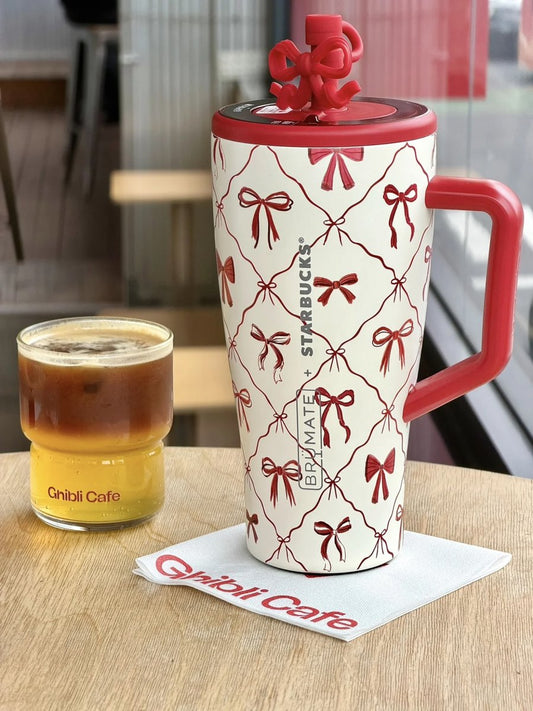 Starbucks China 2026 Christmas Woven with Warmth Series 887ml 29.99oz BRUMATE Stainless Steel Straw Tumbler