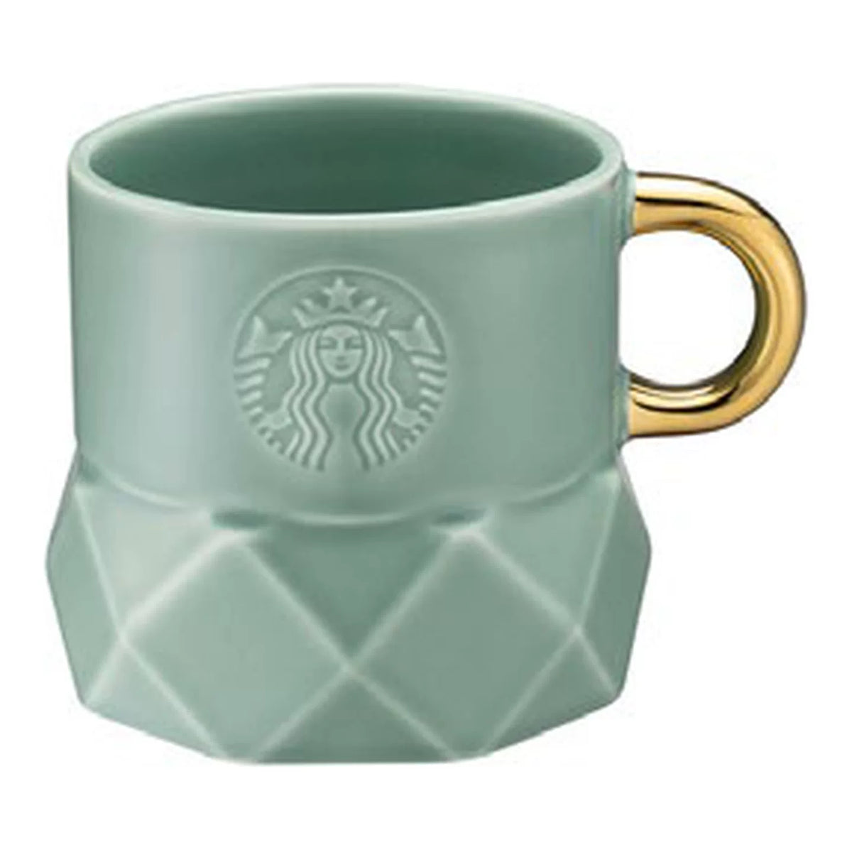 Starbucks Asia 2026 Christmas Series Green Diamond Pattern Mug 473ml 15.99oz