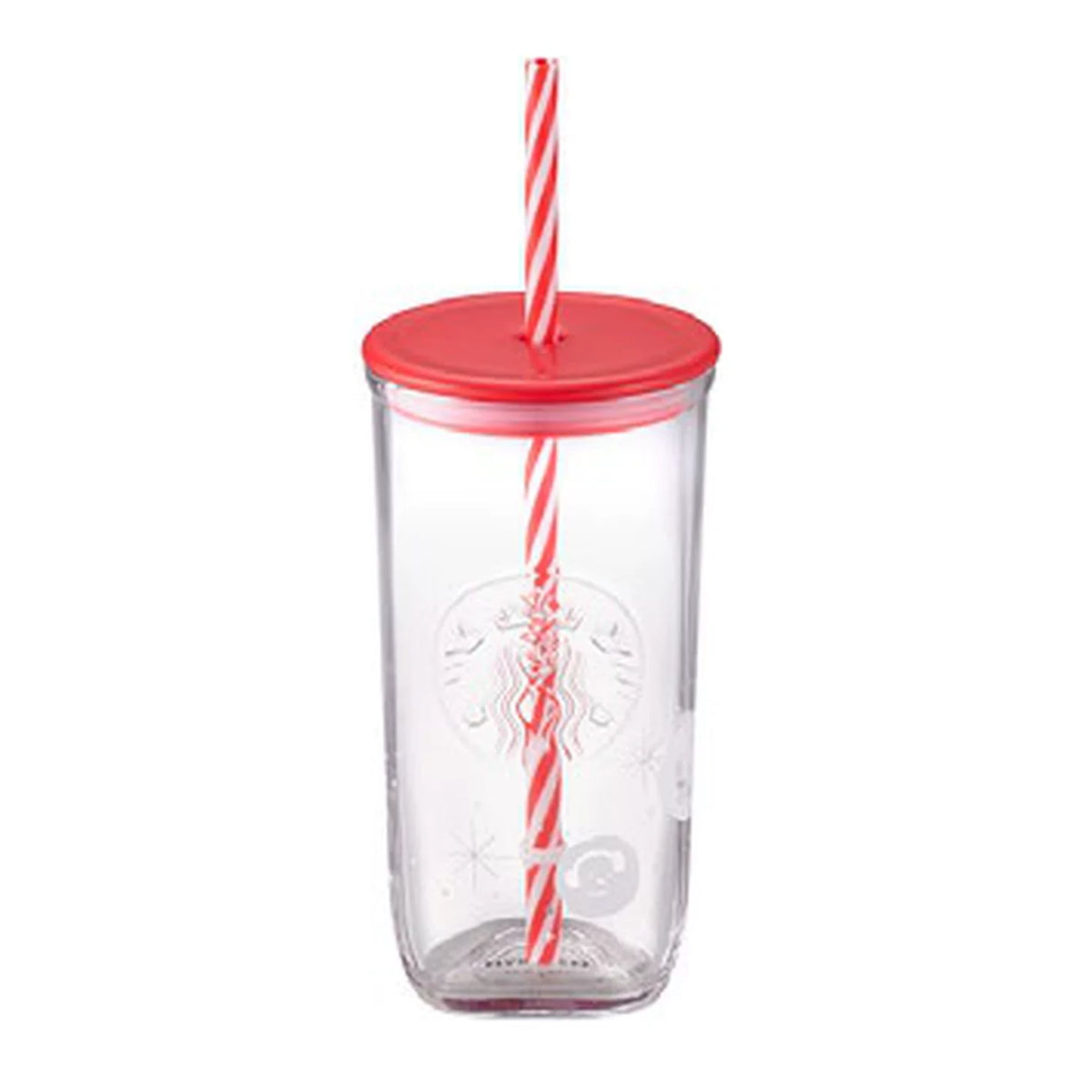 Starbucks Asia 2026 Christmas Series Ice Crystal Snowman Glass To-Go Cold Cup 473ml 15.99oz