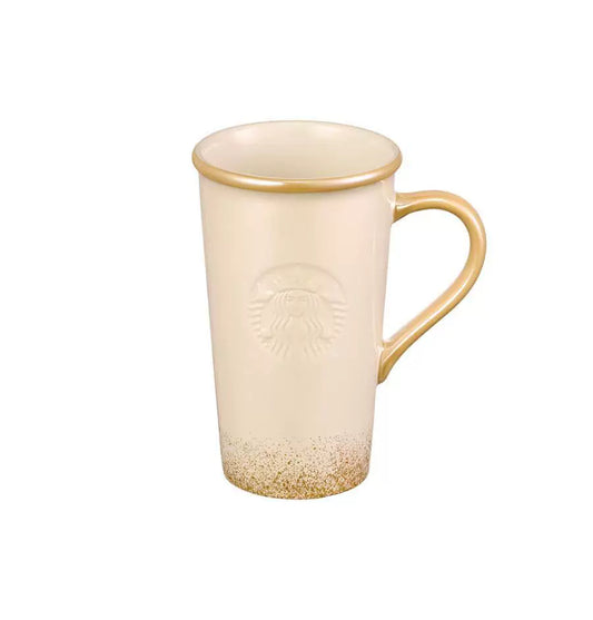 Starbucks Korea 2026 Christmas First Series Gold Rim Mug 473ml