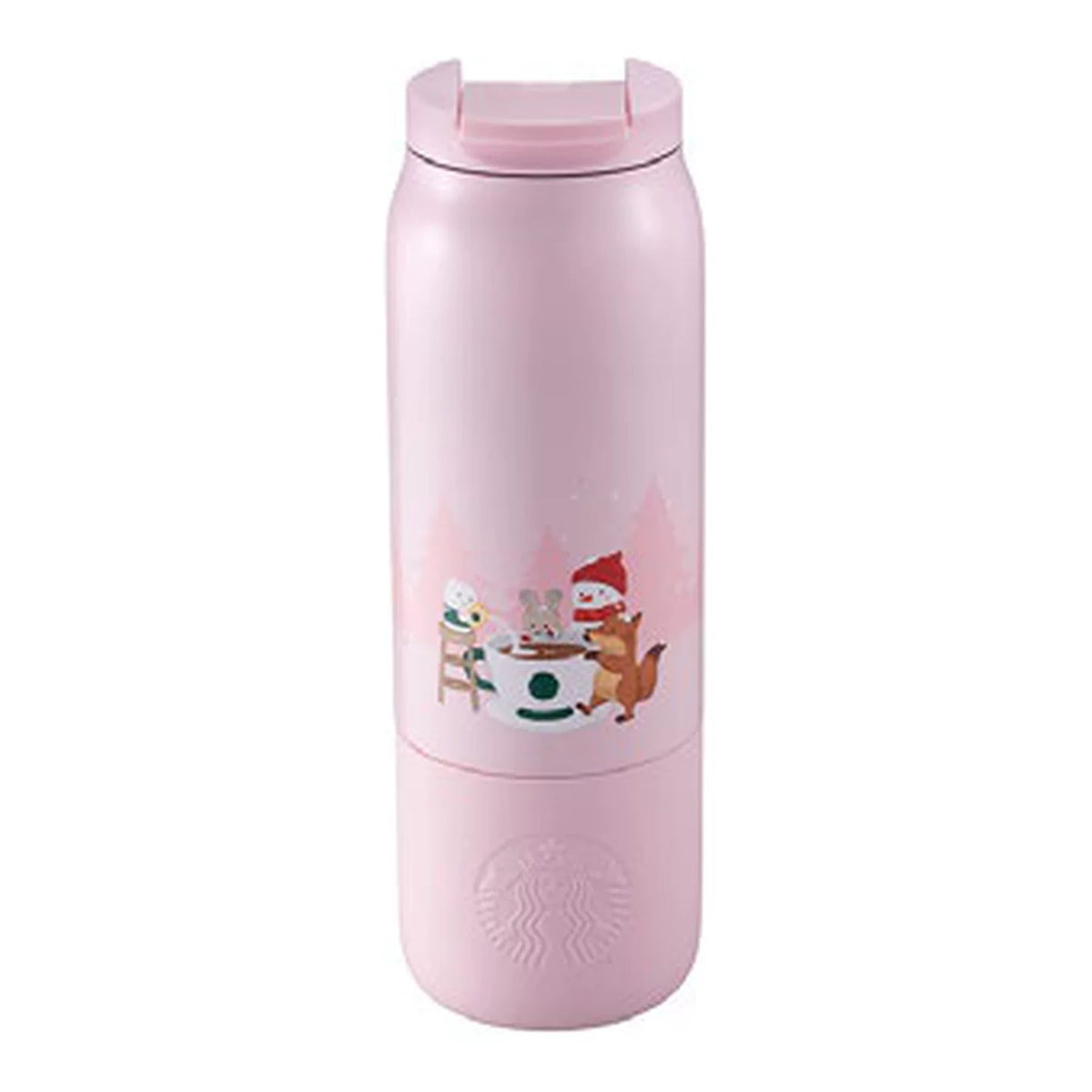 Starbucks Asia 2026 Christmas Series Pink Shimmer Stainless Steel Tumbler 591ml 19.98oz