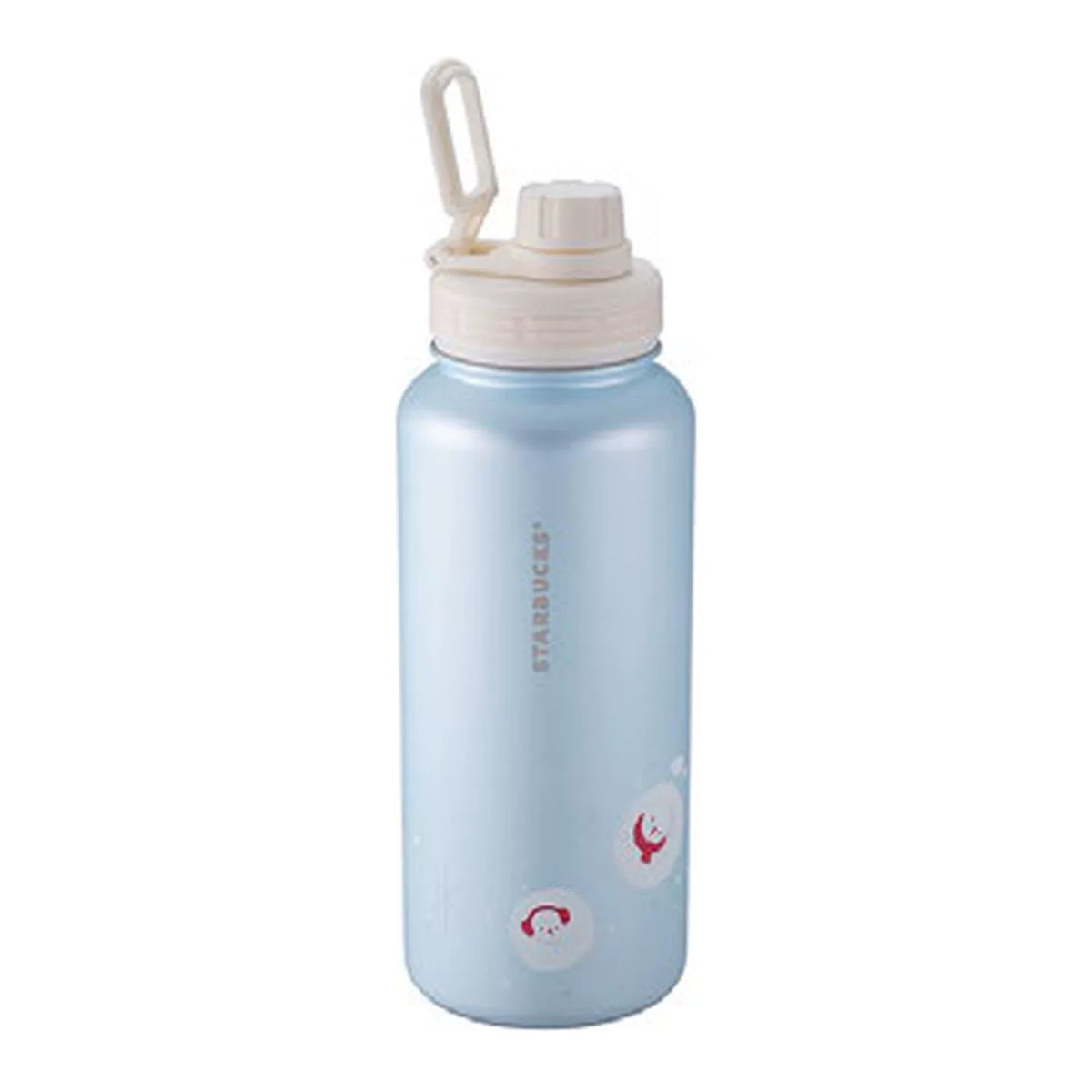 Starbucks Asia 2026 Christmas Series Ice Crystal Snowman Stainless Steel Water Bottle 946ml 31.99oz
