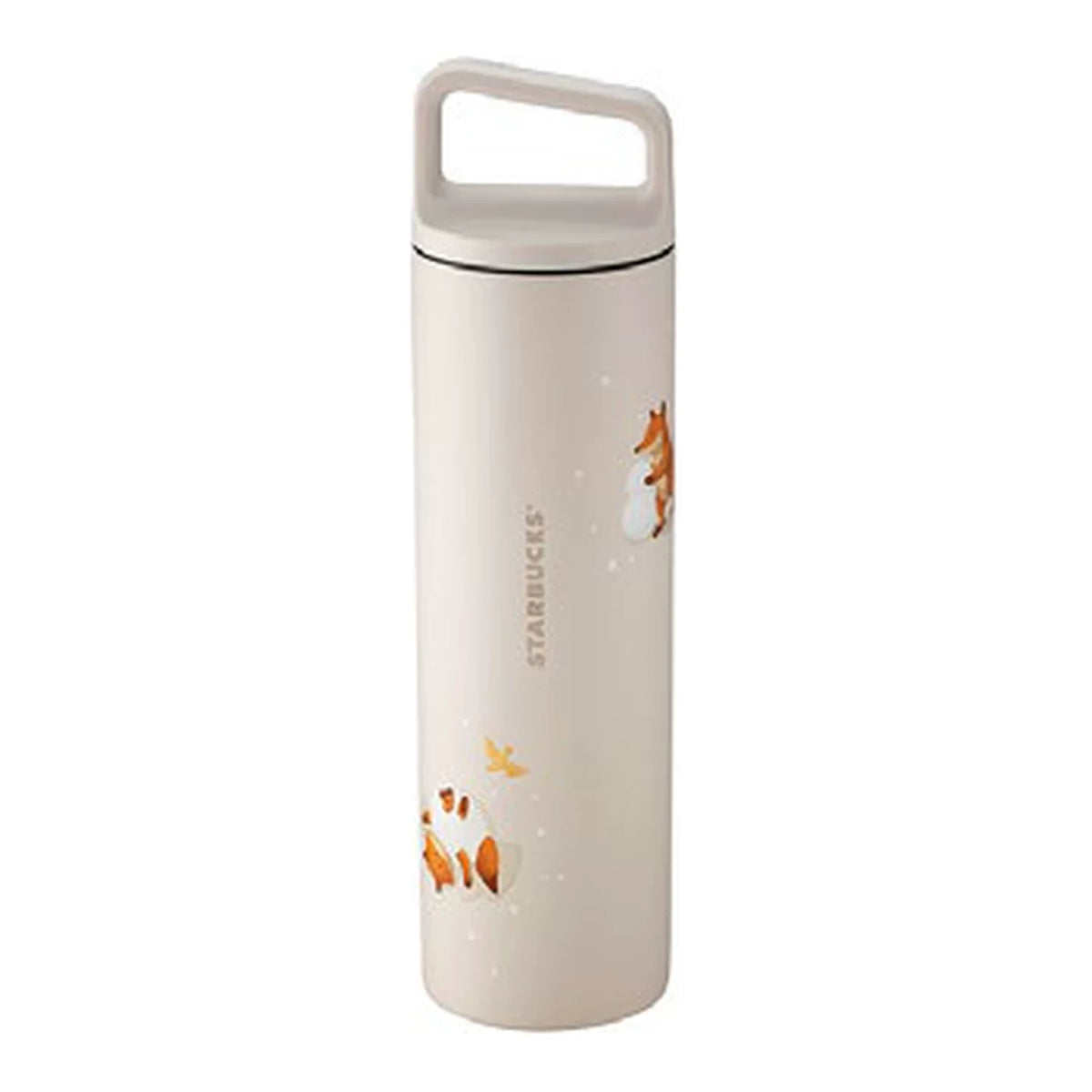 Starbucks Asia 2026 Christmas Series Fox Playing in the Snow Stainless Steel Water Bottle 591ml 19.98oz