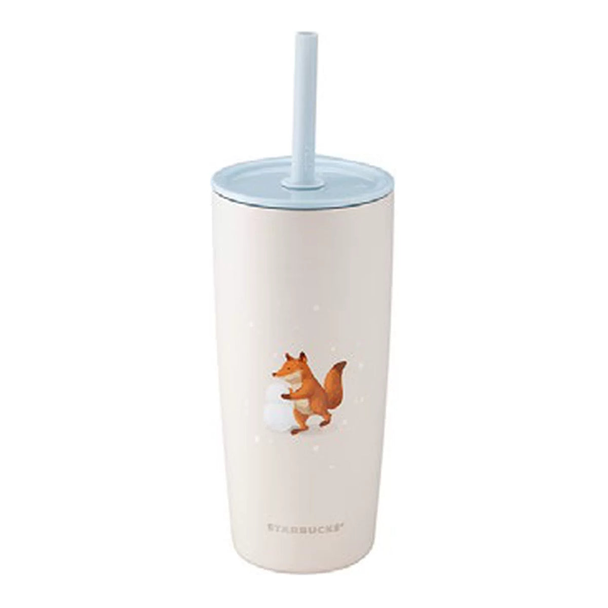 Starbucks Asia 2026 Christmas Series Fox Playing in the Snow Stainless Steel Dual-Lid Cold Cup 591ml 19.98oz