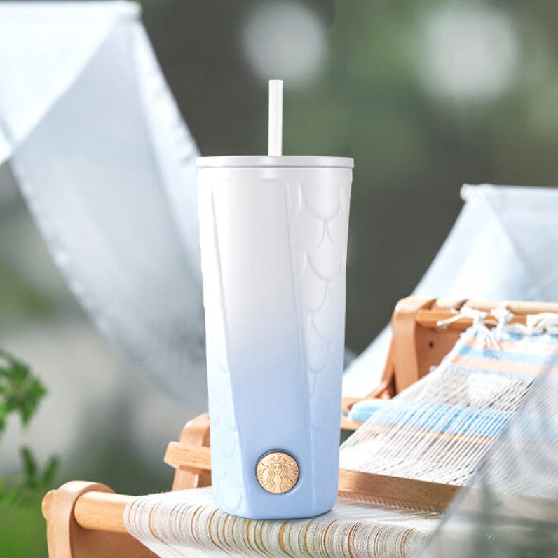 Starbucks China 2024 Misty Fields Series blue Stainless steel cup Starbucks loveinstarbucks