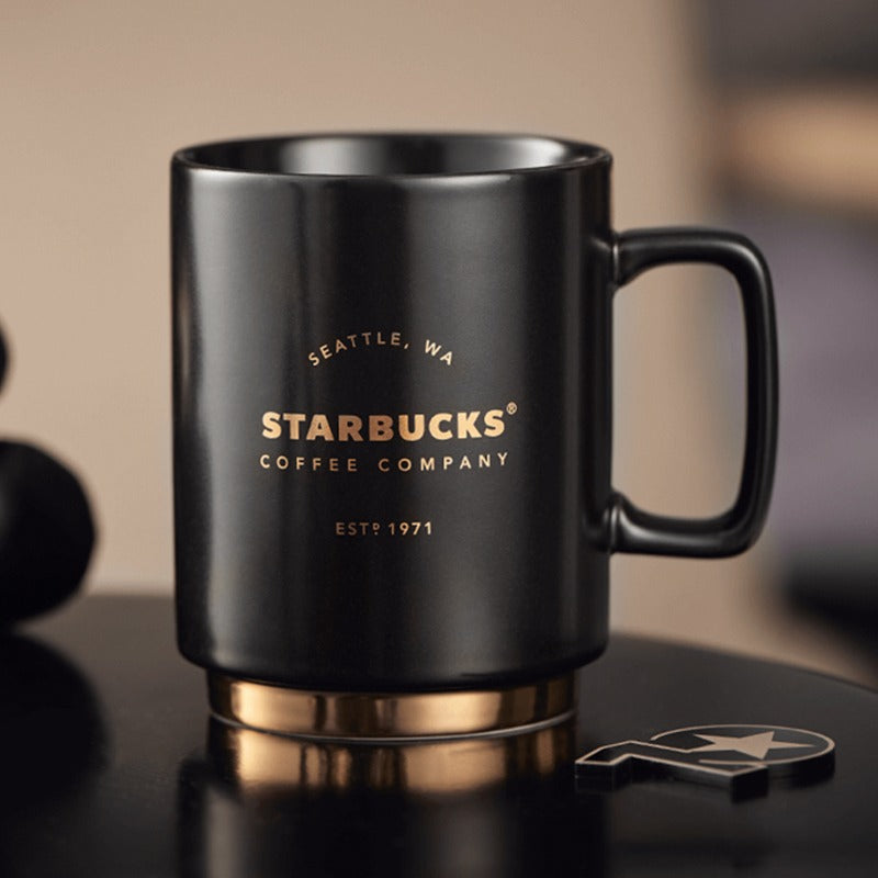 Starbucks 10th anniversary Black Gold mug 355ml Starbucks loveinstarbucks