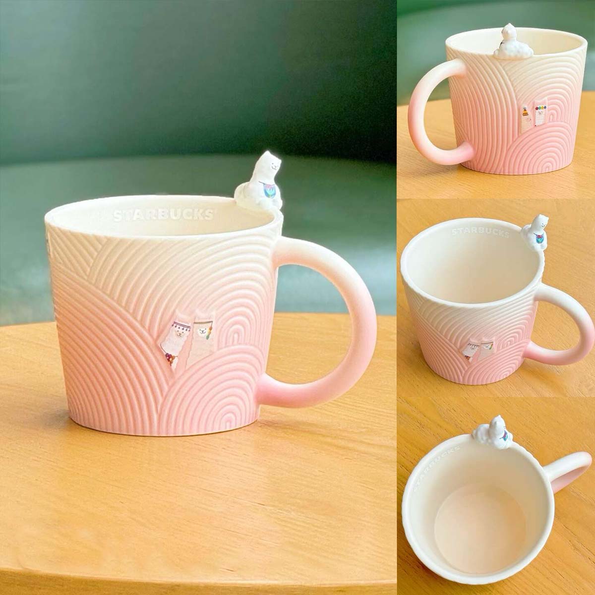 Starbucks China 2024 Alpaca series gradient pink mug 360ml Starbucks loveinstarbucks