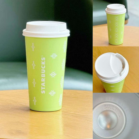 Starbucks China 2024 Alpaca series Green stainless steel tabletop cup 430ml loveinstarbucks loveinstarbucks