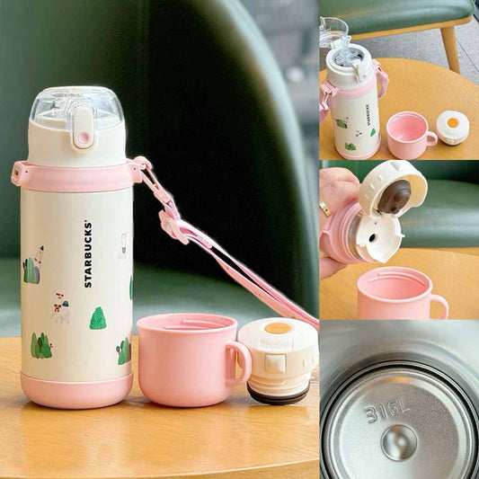 Starbucks China 2024 Alpaca series Stainless steel Thermos Double Drink Cup 600ml loveinstarbucks loveinstarbucks