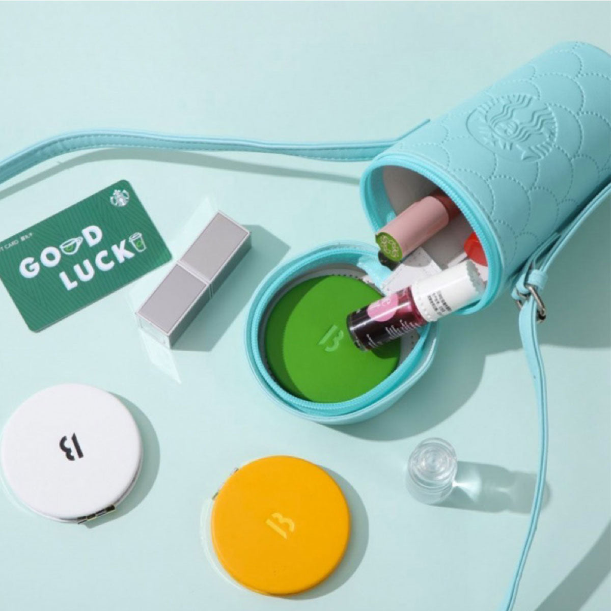 Starbucks 2023 China Fresh Mint and Green Classic crossbody bags Starbucks loveinstarbucks