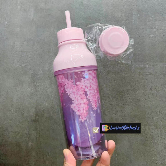Starbucks Hong Kong and Macao 2024 Sakura series double lid straw cup 473ml loveinstarbucks loveinstarbucks