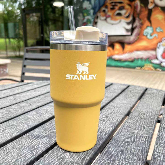 Stanley tumbler yarrow stainless steel straw cup 20oz for Group buying Starbucks loveinstarbucks