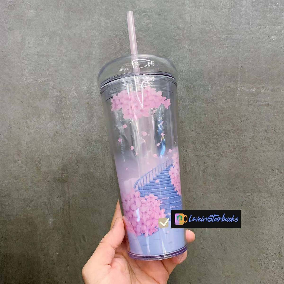Starbucks Hong Kong and Macao 2024 Sakura series graden straw cup 473ml loveinstarbucks loveinstarbucks