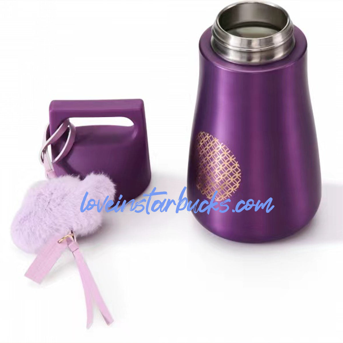 on sale Starbucks China 2024 Dragon new year Purple stainless steel accompanying cup 591ml Starbucks loveinstarbucks