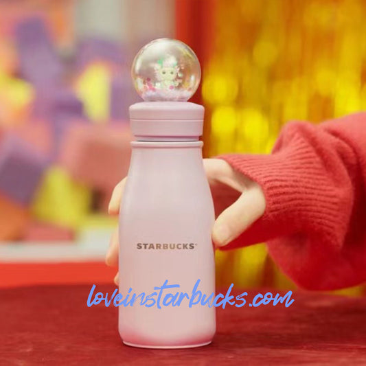 Starbucks China 2024 Dragon new year Crystal ball shaped stainless steel accompanying cup 237ml loveinstarbucks loveinstarbucks