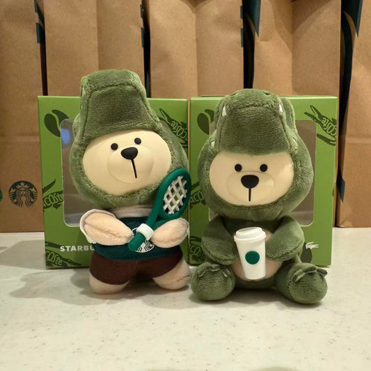 Starbucks China 2026 X LACOSTE co-brand BEAR BEARISTAS pendant