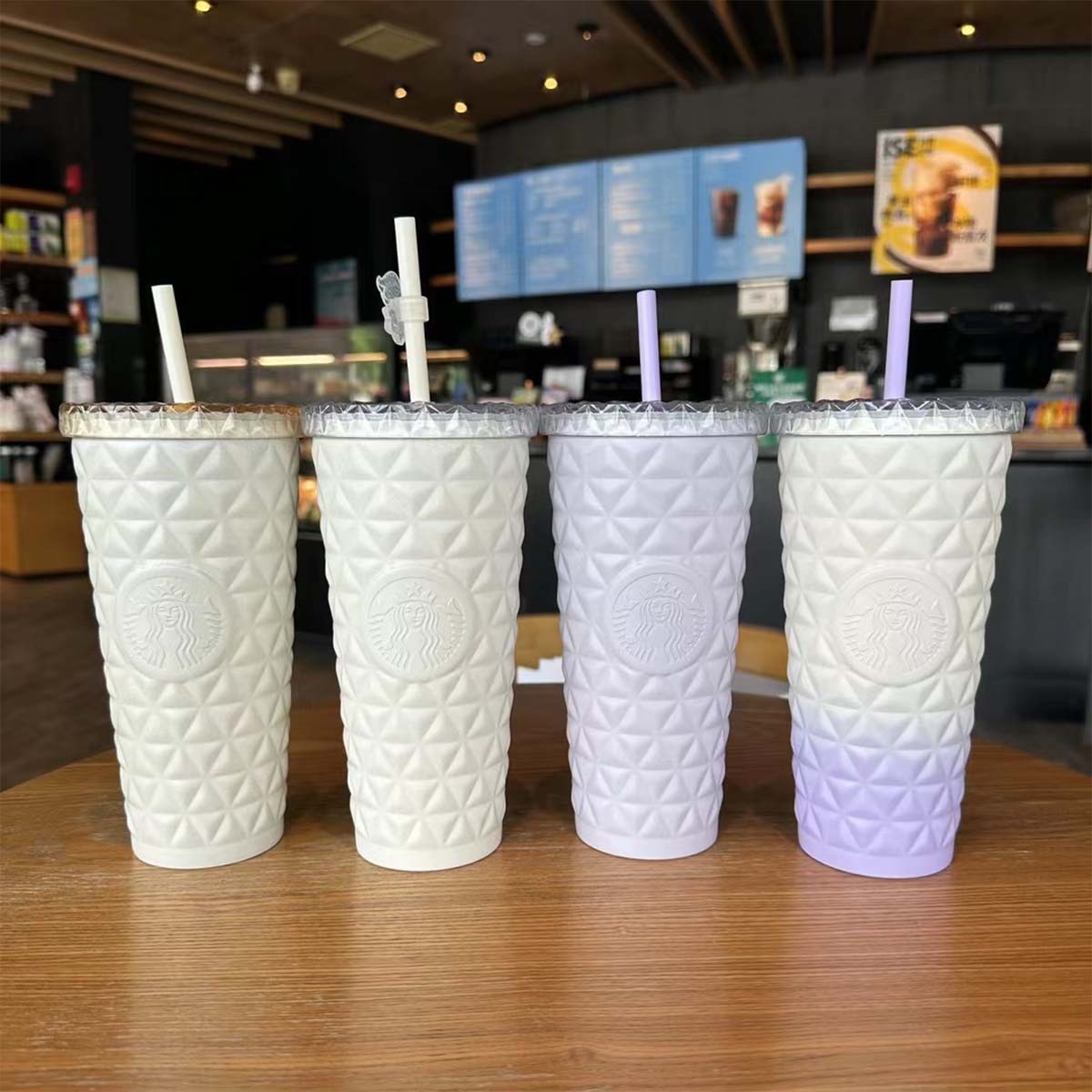 Starbucks tumbler China 2023 mystic purple series gradient Ombre purple Dion stainless steel cup 20oz Starbucks loveinstarbucks