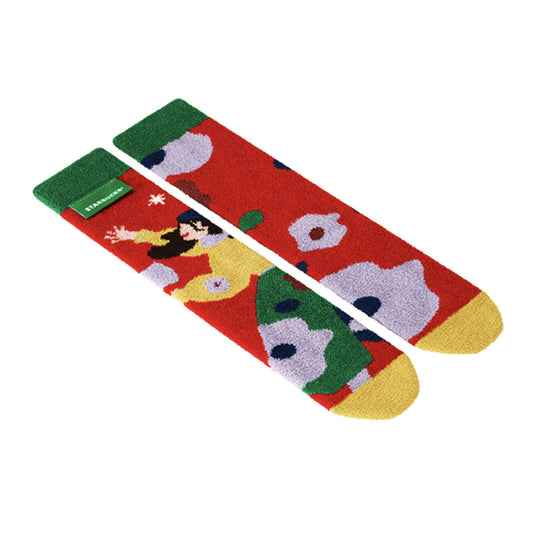 Starbucks China 2023 Star market yellow red sock loveinstarbucks loveinstarbucks