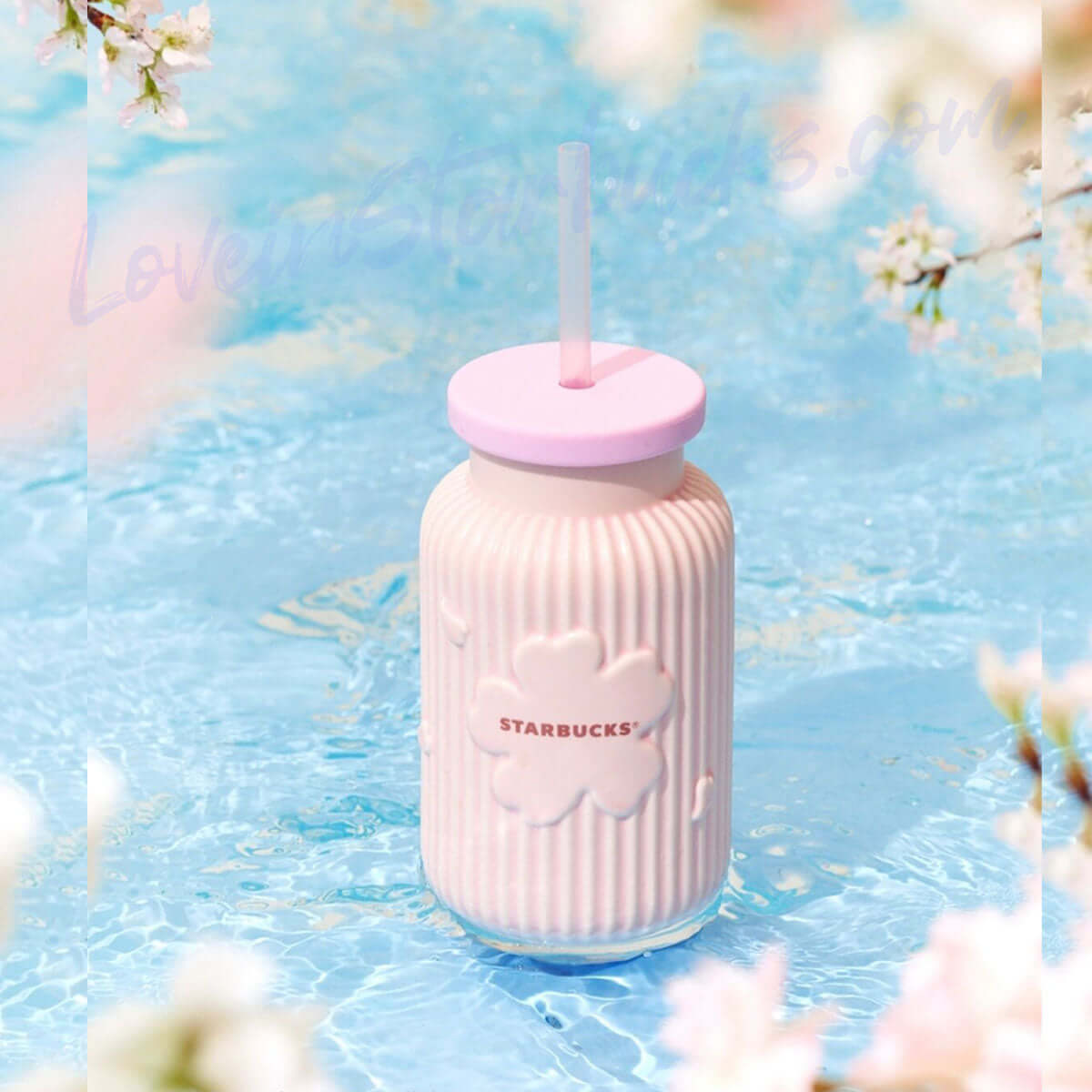 Starbucks China 2024 Sakura online straw cup 400ml loveinstarbucks loveinstarbucks
