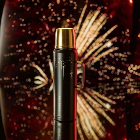Starbucks China 2024 Winter Fireworks Stainless steel cup 1000ml Starbucks loveinstarbucks