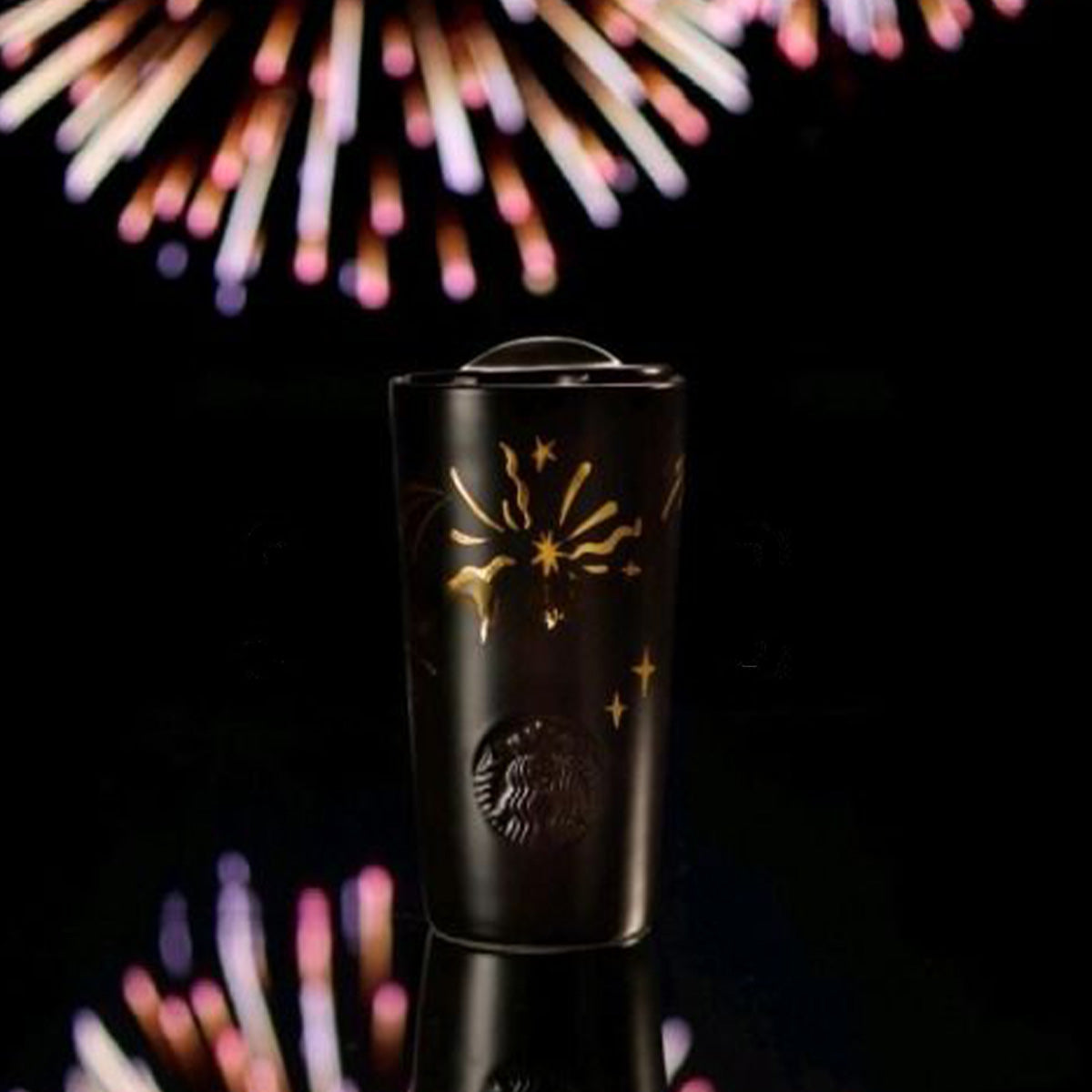 Starbucks China 2024 Winter Fireworks Double-layer ceramic cup 350ml Starbucks loveinstarbucks