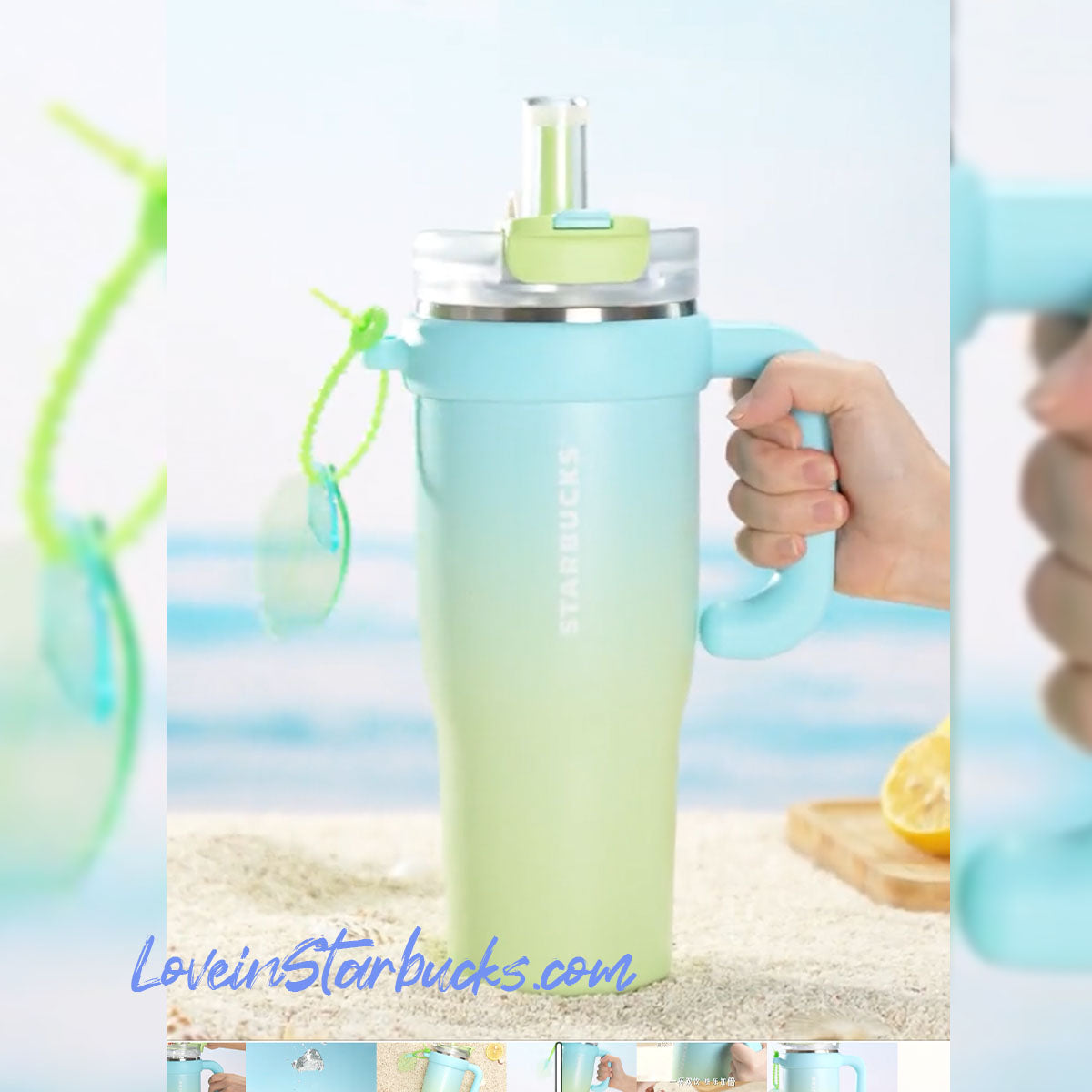Starbucks China 2024 lemon Stainless steel cup 1280ml Starbucks loveinstarbucks