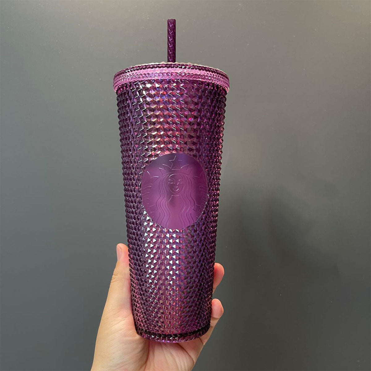 Starbucks Taiwan 2023 Halloween bling purple straw cold studded cup 24oz Starbucks loveinstarbucks