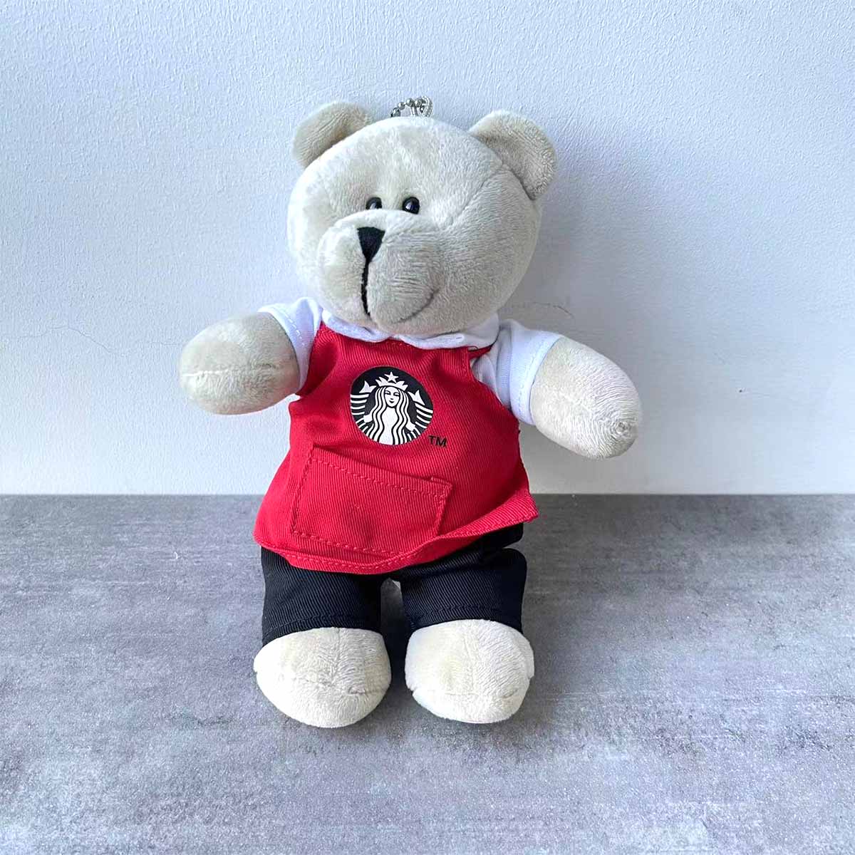 Starbucks China Red apron bear doll 20cm Starbucks loveinstarbucks