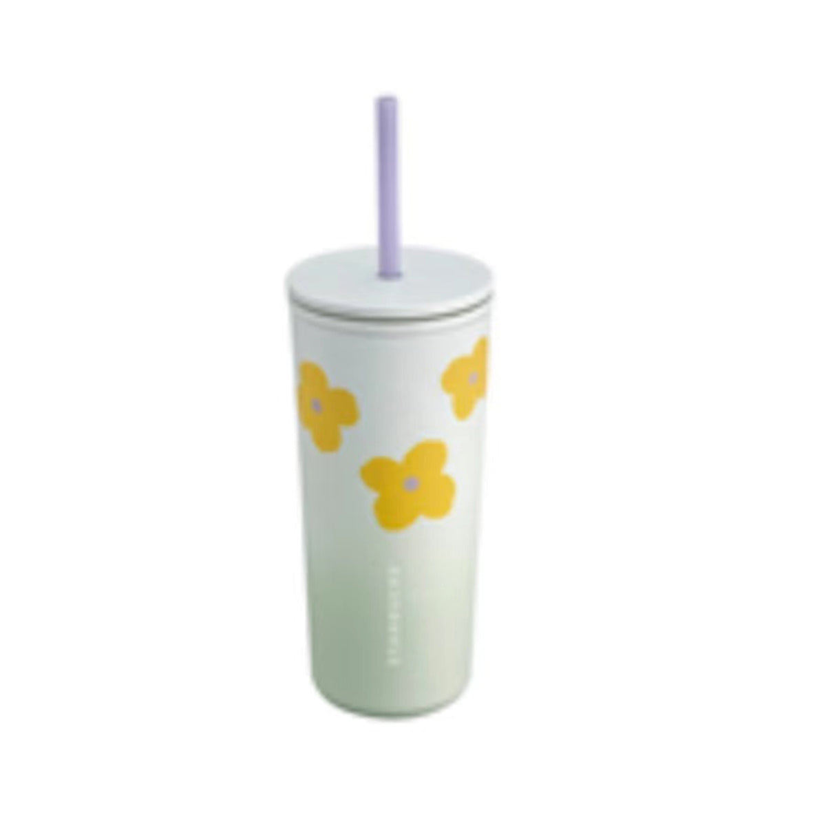 Starbucks Taiwan 2023 Yellow Flowering Grass Series Straw Stainless Steel TOGO cold water Cup 355ml Starbucks loveinstarbucks