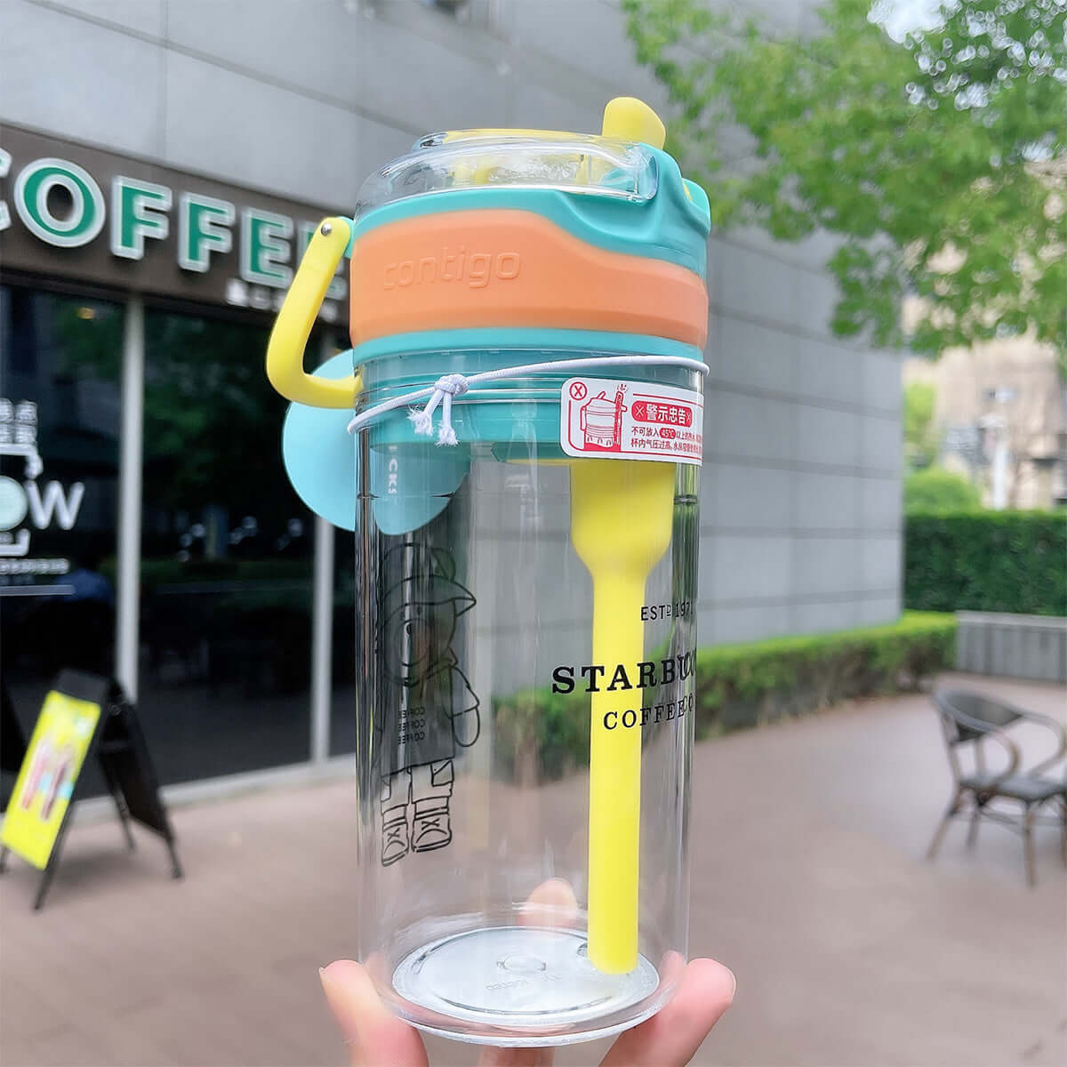 Starbucks China 2021 summer Camping bear Contigo plastic cup 500ml loveinstarbucks loveinstarbucks