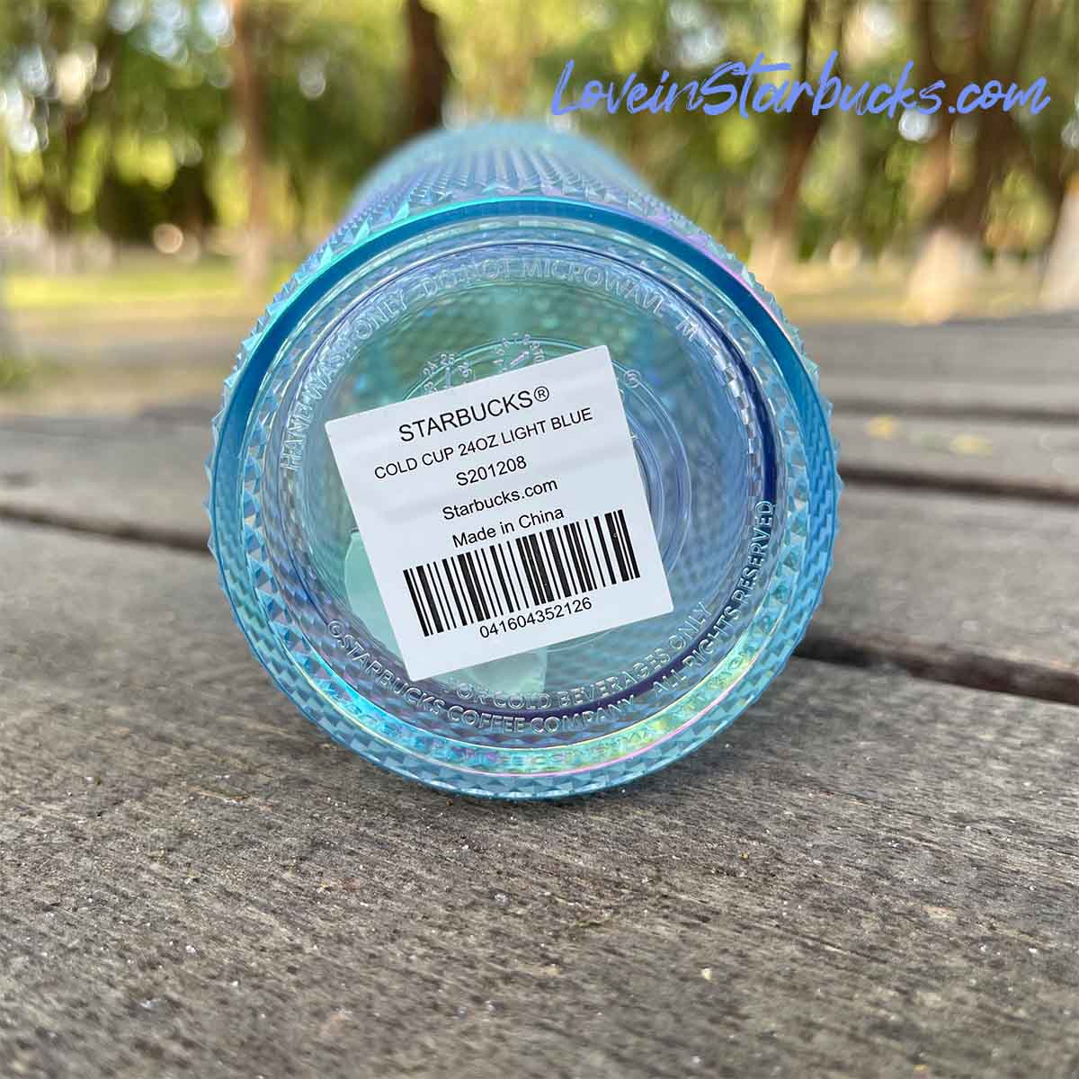 Starbucks Indonesia Soft Pink & ICY Blue 24oz studded straw cups Starbucks loveinstarbucks