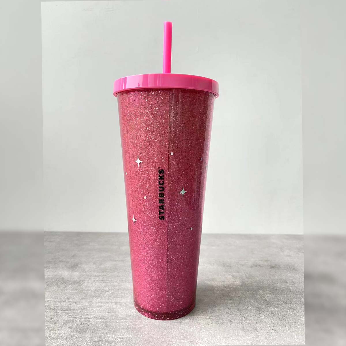 Starbucks Taiwan / Hong Kong Summer 2 series pink plastic cold cup 24oz Starbucks loveinstarbucks