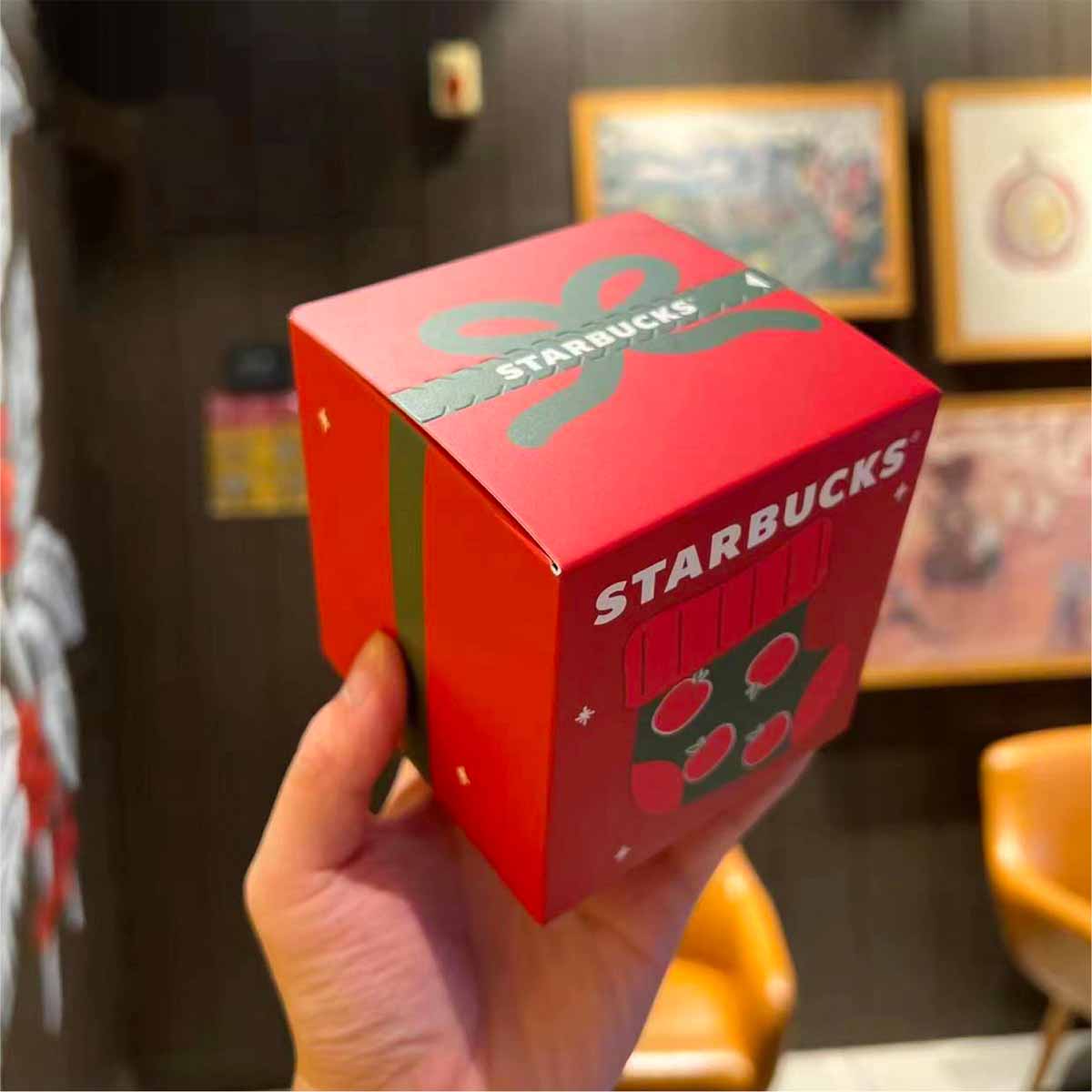 Starbucks China 2023 Christmas Red Fuji Coffee Series Socks Starbucks loveinstarbucks