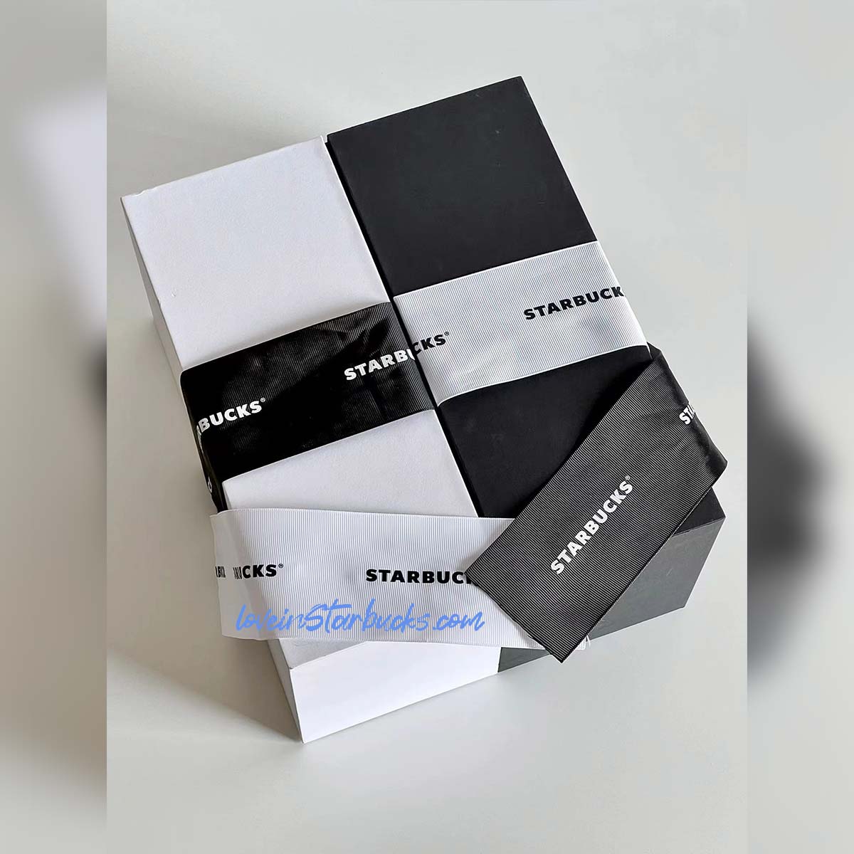 Starbucks China 2023 lunar Valentine's Day black/white Dion stainless steel cup 20oz with gift box Starbucks loveinstarbucks
