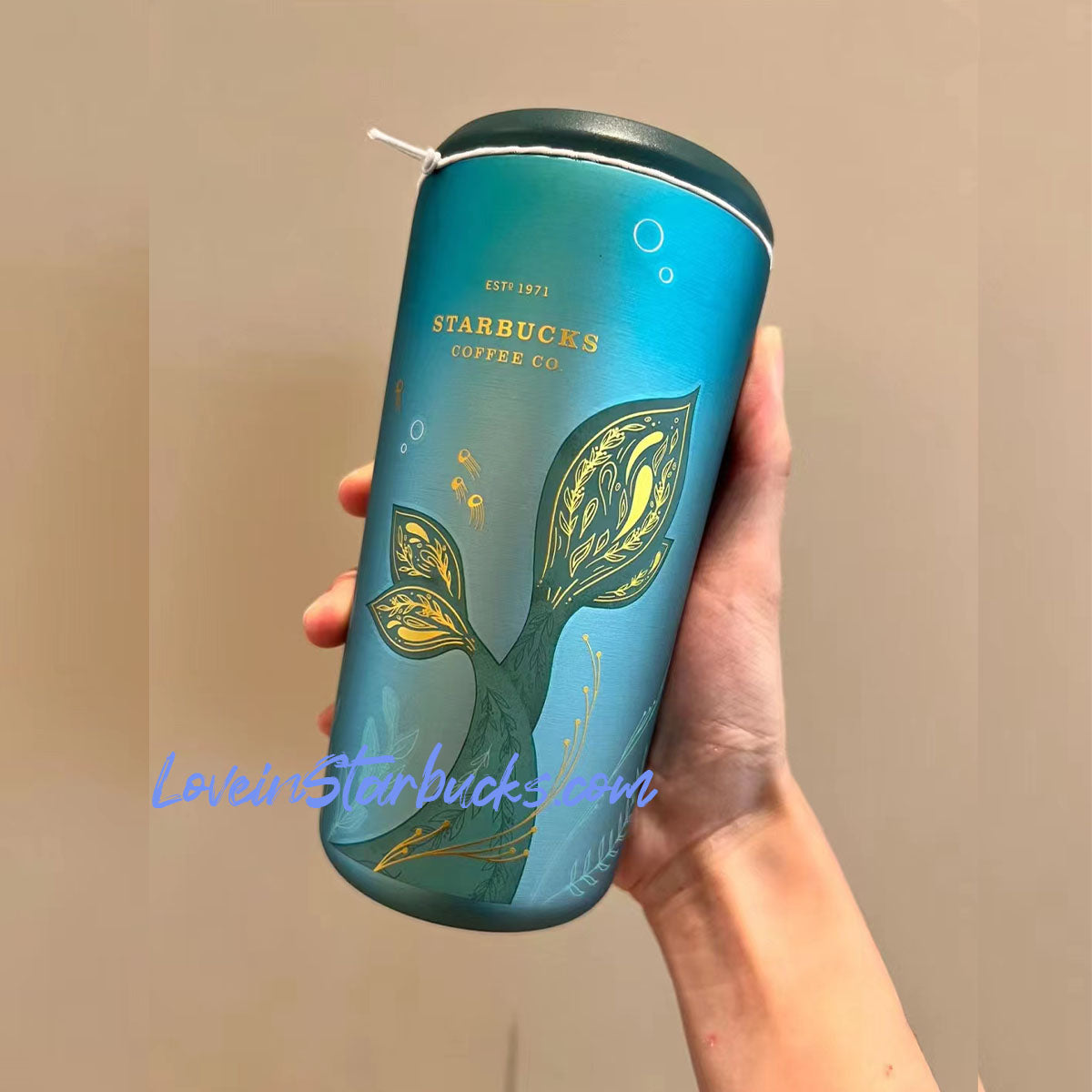 スターバックス　ヨーロッパ，人魚のしっぽトッパー Starbucks