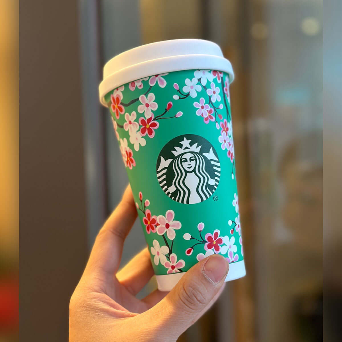 Starbucks China 2024 Spring pastoral series green stainless steel cup 370ml loveinstarbucks loveinstarbucks