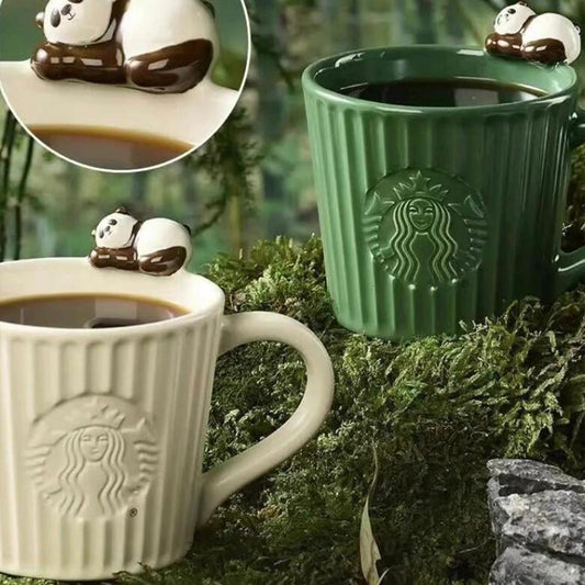 Starbucks China Traveling Panda series 3D Panda Ceramic Mug 296ml Starbucks loveinstarbucks