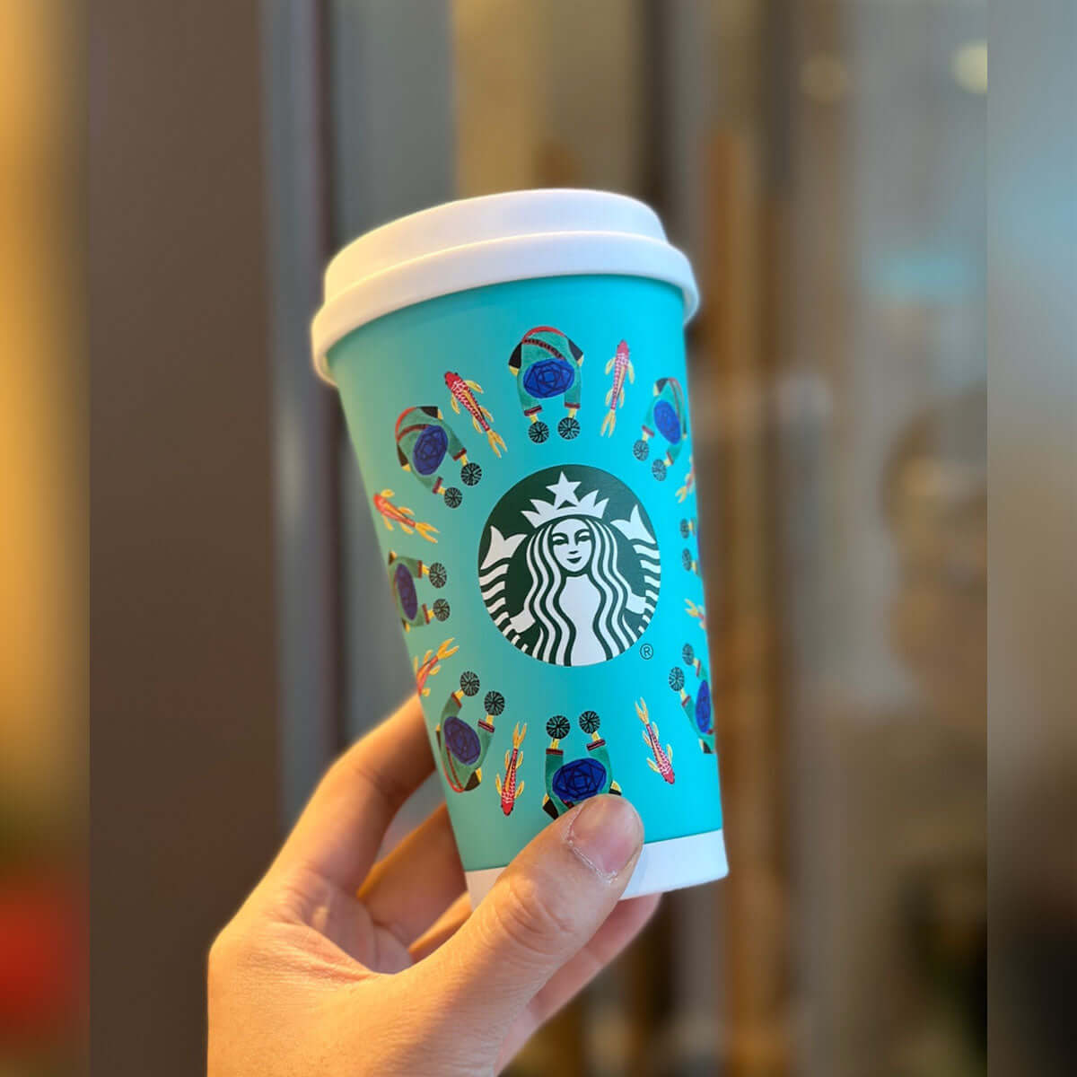 Starbucks China 2024 Spring pastoral series blue stainless steel cup 370ml loveinstarbucks loveinstarbucks