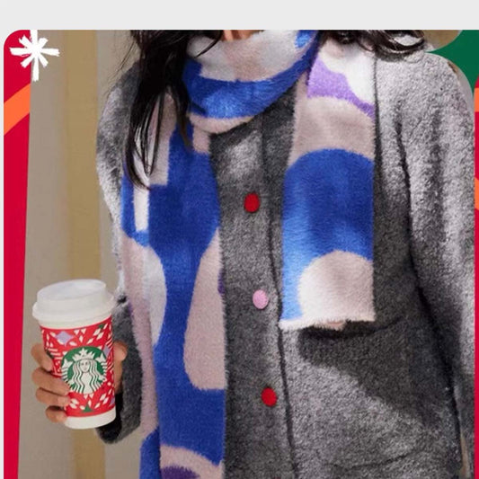 Starbucks China 2023 Star market blue scarf loveinstarbucks loveinstarbucks