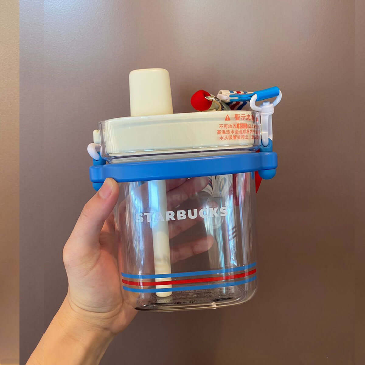 Starbucks China 2024 summer seaside stores plastic straw cup 740ml loveinstarbucks loveinstarbucks