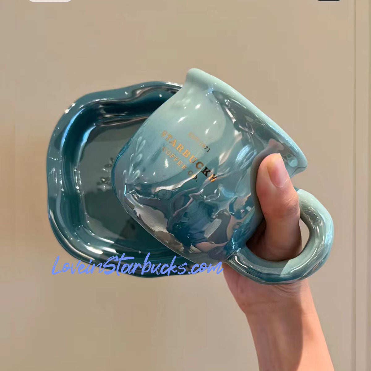 Starbucks China 2023 anniversary ocean series ceramic cup 414ml Starbucks loveinstarbucks