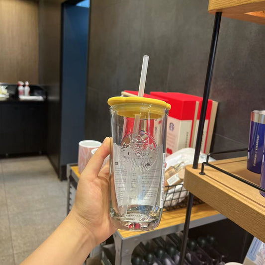 Starbucks 2023 KR summer 2 series Round Glass 16oz Starbucks loveinstarbucks