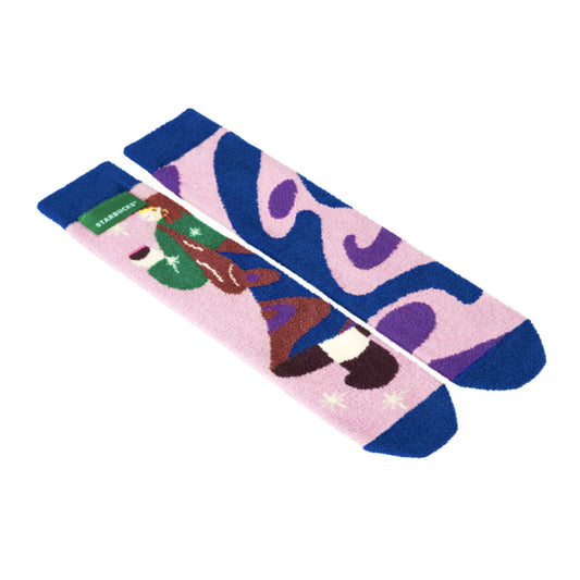Starbucks China 2023 Star market blue purple sock loveinstarbucks loveinstarbucks