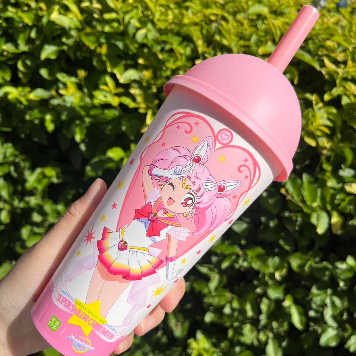 Nayuki Sailor Moon series pink plastic straw cup Nayuki loveinstarbucks