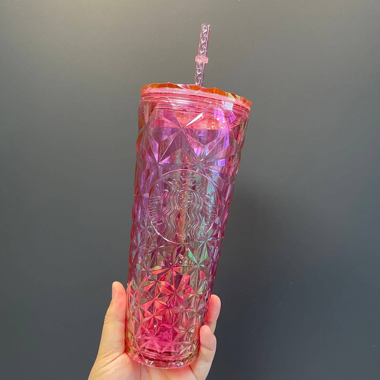 Starbucks Philippines 2024 pink Sophie prism straw Cold Cup 24oz loveinstarbucks loveinstarbucks