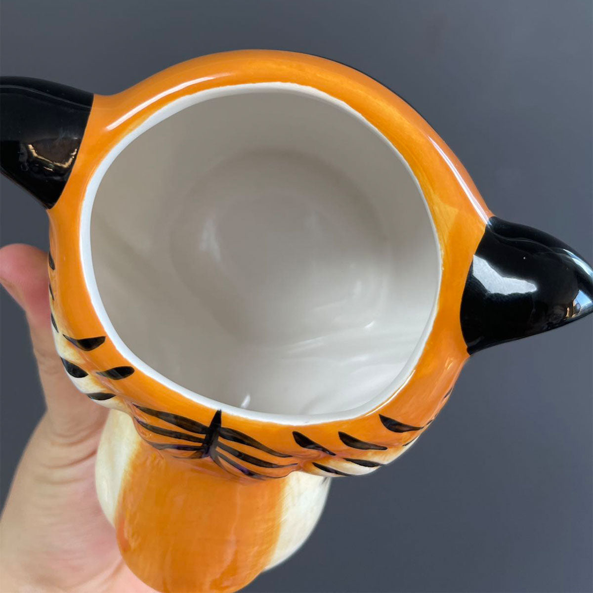 flaw Hand-painted ceramic overglaze cup or jar , not Starbucks loveinstarbucks loveinstarbucks